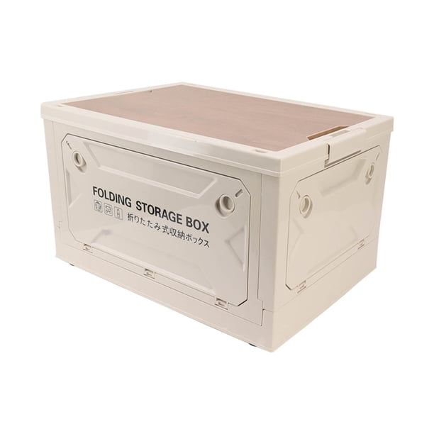 Caja de almacenamiento plegable para acampar anillo de tracción de la caja para acampar de 5 puertas con tapa de madera para picnic ANGGREK Otros