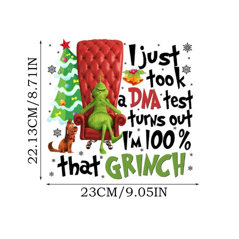 The Grinch Christmas Tree Decorations Christmas Iron On Transfer 