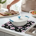 thumbnail image 2 of Microfibre Drying Mat for Kitchen Pioneer Dish Drying Drainer Mat Absorbent Colorful Floral Drying Mat Washing Up for Glass, Plate & Cup 16inch X 18inch, 2 of 7
