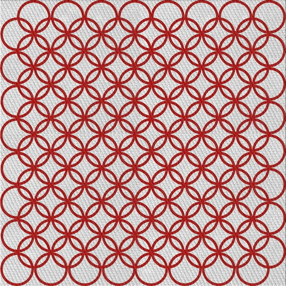 Ahgly Company Indoor Square Patterned Platinum Gray Novelty Area Rugs, 7' Square