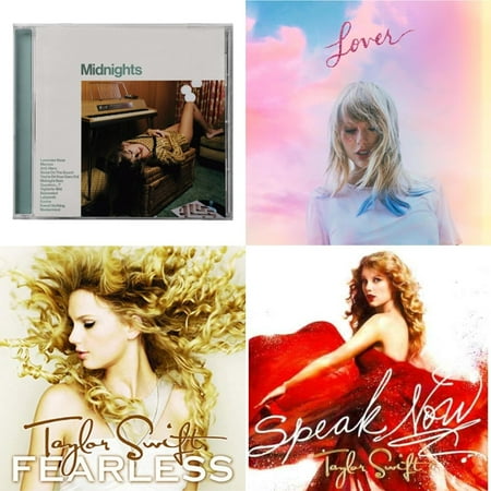 Midnights (X) (Jade Green CD) & Lover (Deluxe) (Version 4) & Fearless & Speak Now