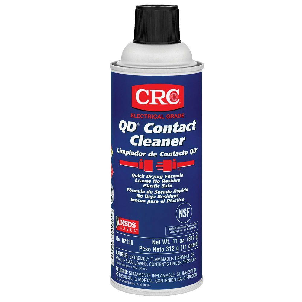 CRC QD Plastic Safe Liquid Contact Cleaner, 11 oz Aerosol Can, Clear
