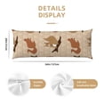 thumbnail image 3 of Picia Cartoon Squirrel Body Pillow Cover - Super Soft Microfiber 20x54 Body Pillow Case - Envelope Closure, Wrinkle, Stain Resistant Body Pillow Cover,Elegant Bedding, 3 of 8
