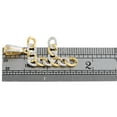 thumbnail image 5 of 10K Yellow Gold Real Diamond Initial F Cuban Link Pendant 1.60" Charm 1/2 Ct., 5 of 6