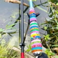 thumbnail image 3 of Silicone Ring Mixed Color Lure Silicone Anti-Slip Ring Fishing Rod Lure Rod Stop Rubber Ring Wrapped Handle With Grid Ring Protective Cover Decoration, 3 of 8