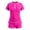 Hot Pink, variant on Kilaqueen Girls Rash Guard Swimsuit 2 Piece Short Sleeve Half Zip Bathing Suit Drawstrings Hem UPF 50 Sun Protection Swimwear Set with Boy Shorts