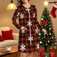 thumbnail image 2 of Women Zipper Robe Long Sleeve House Coats Christmas Robes Soft Bathrobe with Pockets Nightgown, 2 of 6