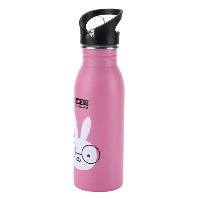 Botella de agua de metal, botellas de agua deportivas de acero inoxidable, botella de agua a prueba de fugas, elegante y moderna