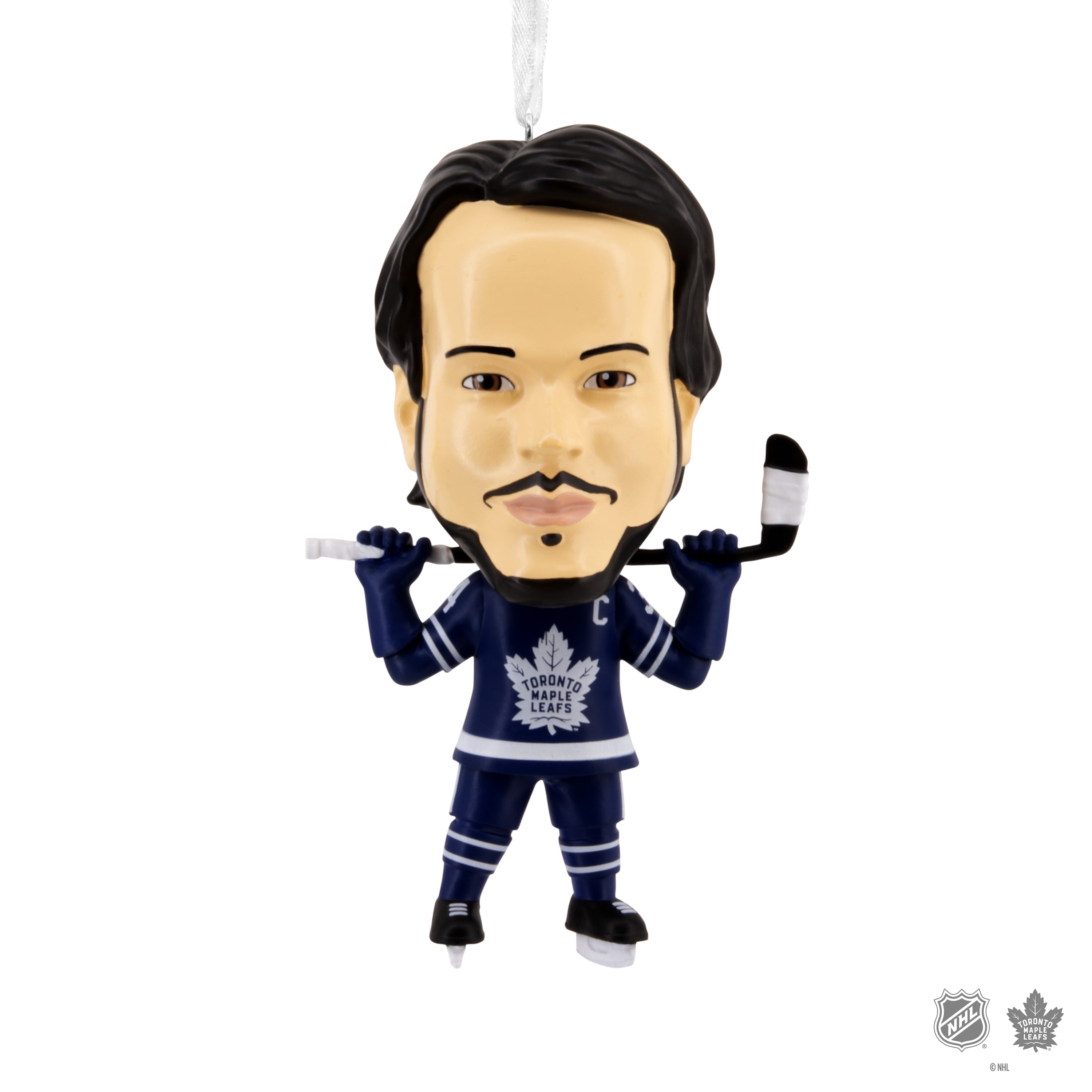 Décoration Hallmark de Noël, Auston Matthews, Les Maple Leafs de Toronto, LNH, à tête branlante