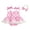 Pink, variant on BemeyourBBs Western Baby Girl Summer Clothes Cowgirl Outfit Romper Dress Cute Cow Spot Print Bow Tie Ruffle Lace Trim Cami Jumpsuit Playsuit Hedband
