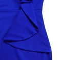 thumbnail image 4 of Womens Elegance Audrey Hepburn Style Ruched 3D Flower Short Sleeve Pencil Dress, 4 of 8