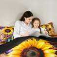 thumbnail image 5 of Castle Fairy Flying Butterflies Bedding Comforter Set 2pcs for Boys Girls,Rustic Yellow Sunflowers Twin Comforter Sets Microfiber,Old Barn Door Breathable Bedding Set,Lightweight Room Decor, 5 of 8