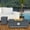 black background silver color, variant on Outdoor Propane Gas Fire Pit Table, 50000 BTU Firepit with Wind Guard, Rain Cover for Outside Patio