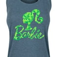 thumbnail image 3 of Barbie - Shamrock Pattern Logo - Women's Racerback Tank Top, 3 of 5