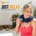 thumbnail image 3 of SunnyBay Microwave Heating Pad, Microwavable Heated Neck Pillow for Moist Hot Therapy, Heated Neck and Shoulder Wrap with Washable Cover, 12"X12"X2", 2.5 lbs, Navy Blue, 3 of 6