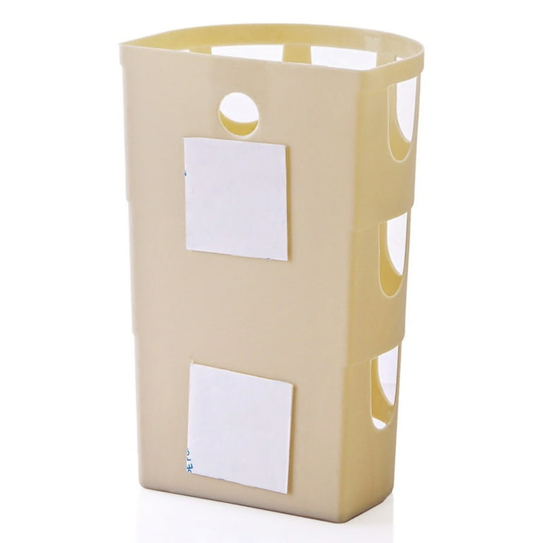 Walbest Mini Plastic Garbage Bag Storage Box, Kitchen Bathroom Wall-mounted  Trash Bag Storage Container