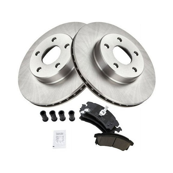 Front Brake Pad and Rotor Kit - Compatible with 1996 - 1998 Oldsmobile Achieva 1997