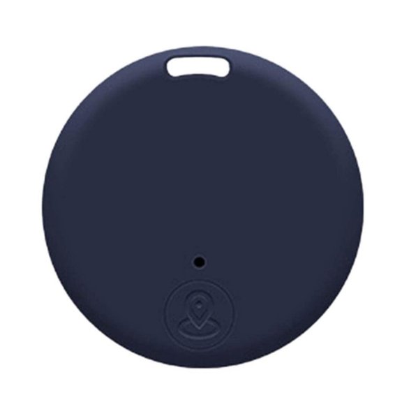 Smart Bluetooth 5.0 Item Tracker for Pets, Anti-Lost GPS Alarm Device for Dog Collar and Key Finder with Box, Blue