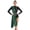 Green, variant on Womens Lyrical Dance Jumpsuit Contemporary Dancewear Rhinestone Metallic Shiny Drape Leotard Green S
