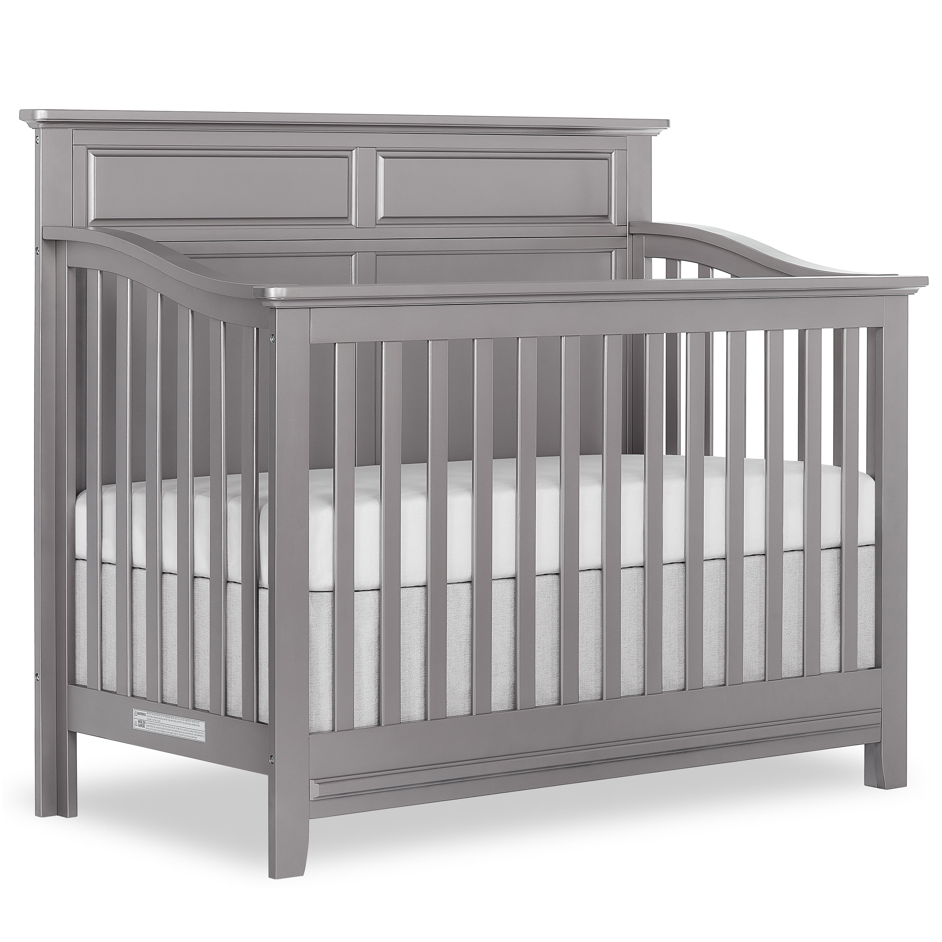 Slumber Baby Harper 4 in 1 Convertible Crib In Metallic Grey