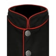thumbnail image 7 of QHFBli Gothic Steampunk Army Officer Style Pea Coat Jacket, 7 of 7