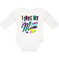 thumbnail image 3 of Inktastic I Love My Mom 80s Retro Style Boys or Girls Long Sleeve Baby Bodysuit, 3 of 5