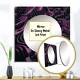 thumbnail image 3 of Designart "Advanced Maze Purple Maze Grid I" Modern Geometric Square Mirror For Wall Decor - Large Purple Square Mirror Printed Wall Decor - Modern Square Living Room Mirror, 3 of 5