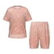 thumbnail image 1 of Balery Rose Gold Glitter Conjunto de Pijama Infantil de Manga Corta con Estampado – Ropa de Dormir de Algodón Suave-XX-Large, 1 of 6