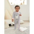 Gerber Baby Girl Sleep 'n Play Footed Pajamas, 4Pack