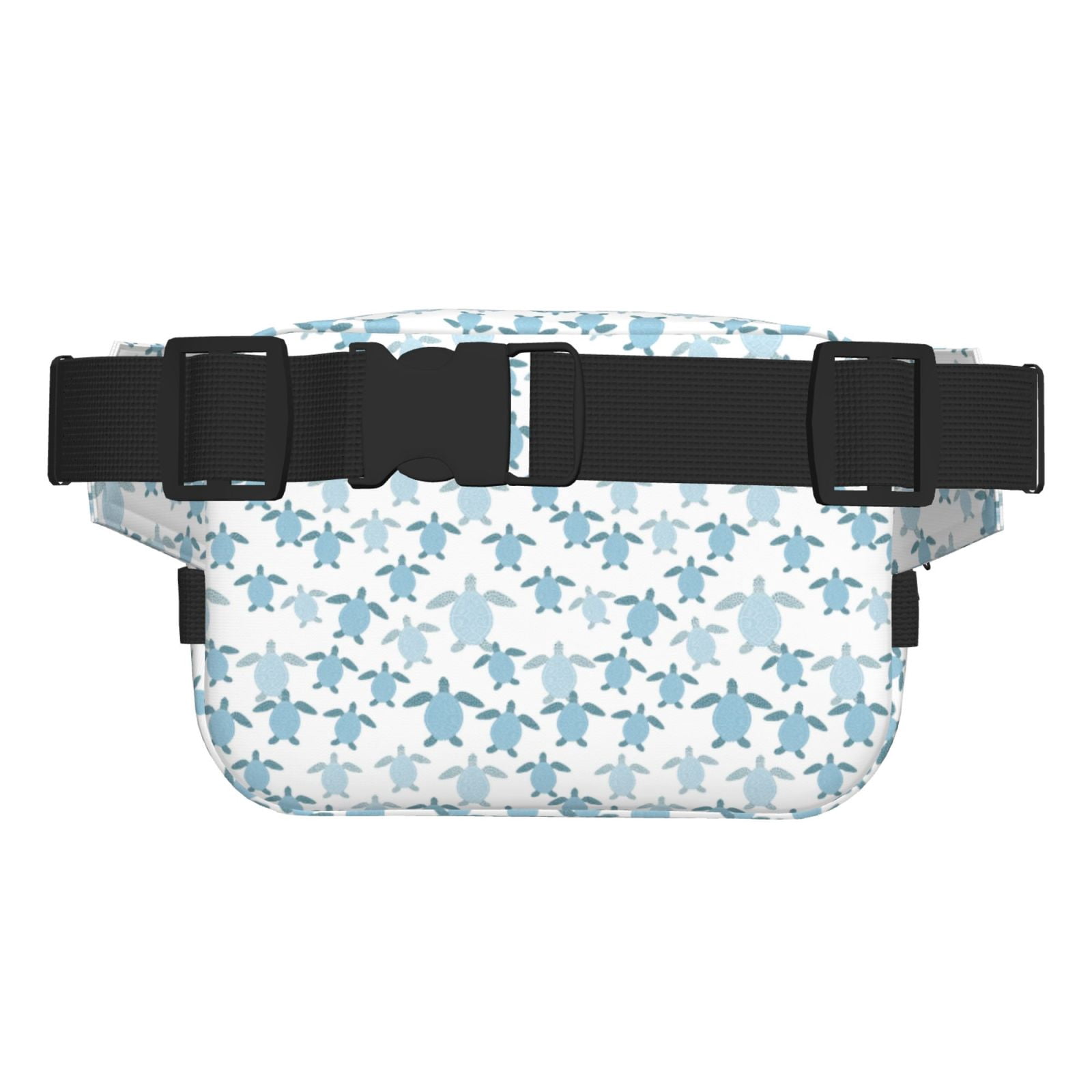 Hirioo Hand Drawn Turtle for Double Layer Waist Bag Adjustable Fanny Pack For Travel Running Hiking