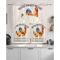 thumbnail image 2 of Farmhouse Rooster Kitchen Curtains Sets 24 Inch Length with Valance, Watercolor Cute Animals Retro Art Swag Valances and Tiers Curtain Set Drapes Swag Curtains for Living Room, Bathroom, Bedroom, 2 of 6