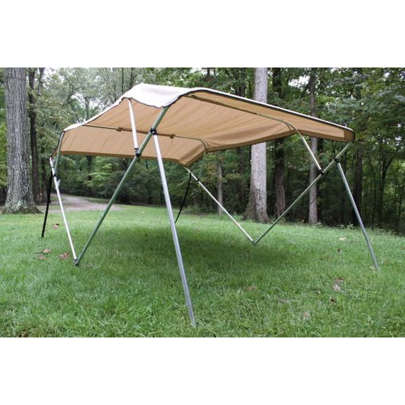 Vortex New Beige/tan Pontoon/Deck Boat 4 Bow Bimini Top 8' Long, 97-103" Wide, 54" High Complete Kit