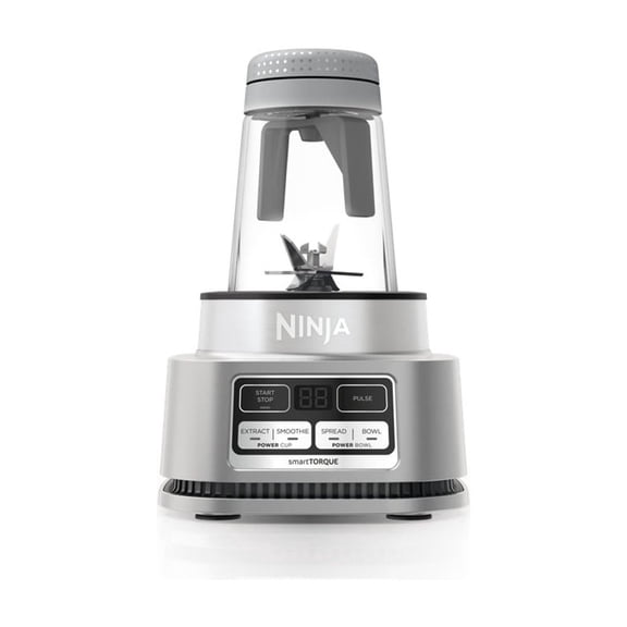 Procesador de Alimentos Ninja Digital 1100 Watts 2 vasos 710 ml Cuchilla de Acero Inoxidable Color Plata
