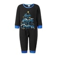 thumbnail image 1 of Christmas Family Pajama Matching Set Letters Print T-shirt Plaid Pants, 1 of 9