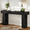 Black, variant on Tribesigns 63-Inch Long Console Table, Farmhouse Entryway Table for Entrance, Hallway, Living Room（Rustic Brown)