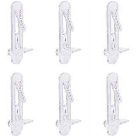 

30 Pack Shelf Support Peg Clear Plastic Cabinet Shelf Pins Self-Locking Bracket Clips for Supporting Furniture Kitchen Bookcase Closet Shelf Fits 17/64 Diameter Hole and 13/16 Shelf