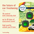 thumbnail image 2 of Febreze Car Air Freshener, Odor-Fighting Automotive Vent Clip, Mango Splash Scent, 2 Count, 2 of 10