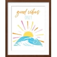 thumbnail image 2 of Art.com Good Vibes Only Rainbow Art Print by Jennifer McCully, Brown Frame Wall Art, 17" x 21", 2 of 5