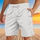 thumbnail image 1 of pstuiky Pantalones cortos deportivos, Pantalones cortos de playa informales con cordón y estampado del Día de la Independencia para hombre con bolsillo Pantalones cortos de entrenamiento, 1 of 4