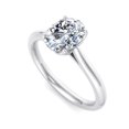 thumbnail image 4 of Best Jewel 1.6 Ct Oval Cut Moissanite Ring - Moissanite in 14K White Gold Plated Ring - Elegant Engagement Ring for Women - Perfect for Anniversaries, Proposals, and Birthday Surprises, 4 of 4