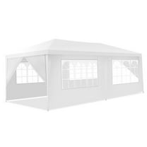 10x20 ft Canopy Tent with Sidewalls - White Party Tent - Outdoor Camping Shelter - Portable Event Canopy with Carry Bag