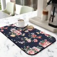 thumbnail image 2 of Washable Rubber Colorful Floral Dish Drying Mats for Kitchen Counter Home Large Coffee Bar Pad Accessories and Decor for Utensils Stemware 19.5''x12'', 2 of 7