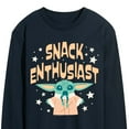 thumbnail image 3 of Star Wars - The Mandalorian Snack Enthusiast Grogu - Men's Long Sleeve Graphic T-Shirt, 3 of 5