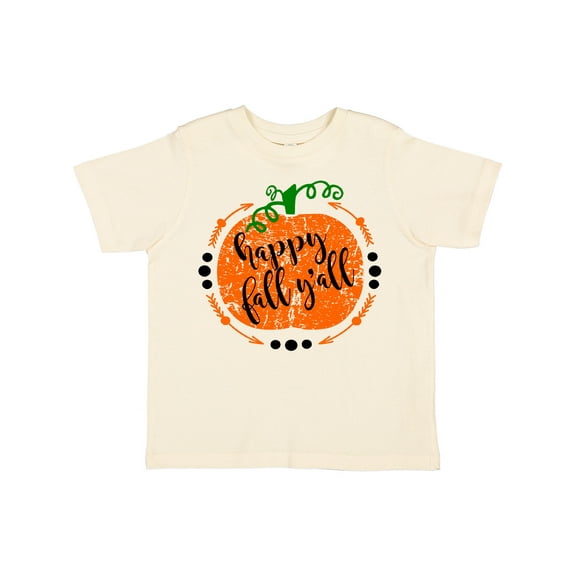 Inktastic Happy Fall Y'all Pumpkin Boys or Girls Toddler T-Shirt