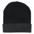 thumbnail image 1 of Alfani Mens Reversible Beanie Hat, Black, One Size, 1 of 2