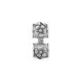 thumbnail image 4 of Floral Connector Charm .925 Sterling Silver Antique Finish Reflection Beads - QRS143, 4 of 6
