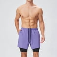 thumbnail image 6 of Men'S 2 in 1 Running Shorts Quick Dry Gym Athletic Workout Shorts for Men with Phone Pockets XL, 6 of 9