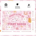 thumbnail image 4 of Cowgirl Happy 1st Birthday Background Girl Pink Western Cowgirl Birthday Party Decorations Daisy Western Cowboy This is my first rodeo photo background props, 4 of 6