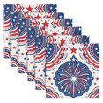 thumbnail image 3 of Iauyy Satin Napkins Set of 1- Ornate Usa Firework DIY Printing Decoration Cloth Napkin- Easy Care for Home/Party, 3 of 8