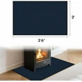 thumbnail image 2 of Hearth Rugs for Fireplaces Fire Resistant, 42 x 24 x 0.04 inch Fireproof Fireplace Mat Hearth Rug, Hearth Pads for Wood Stove Fireplace Indoor Outdoor, Protect Floors Carpets from Sparks Embers-Blue, 2 of 5